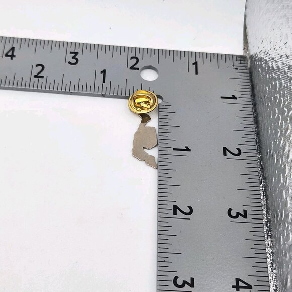 Vintage Vietnam MIA POW Pin Gold Tone POW MIA Lapel Pin - Picture 3 of 3